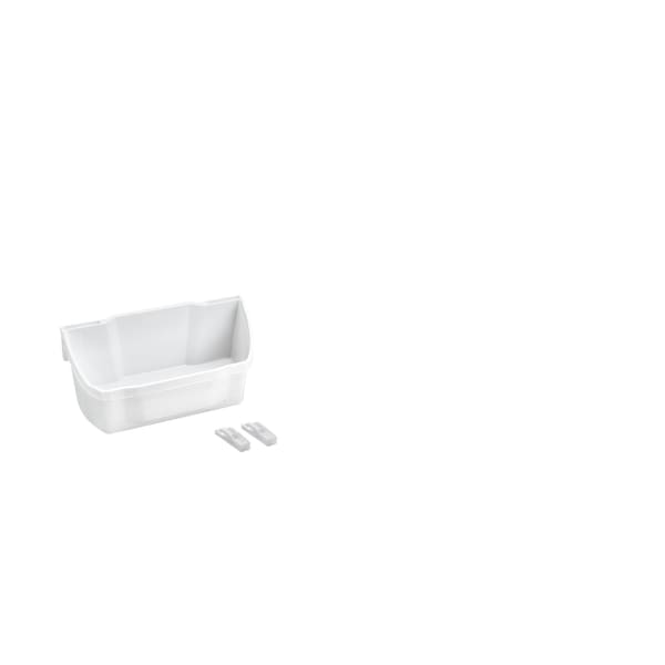 Rev-A-Shelf Polypropylene, White, 7.88 in W, 3.56 in H, 4.25 in D, 4.25 in L, White 6232-08-11-52 - main